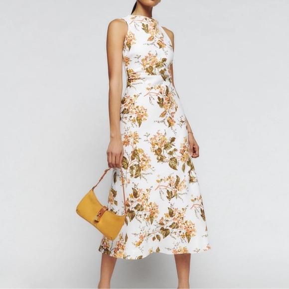 Reformation Casette Bella Linen Dress - Picture 1 of 7